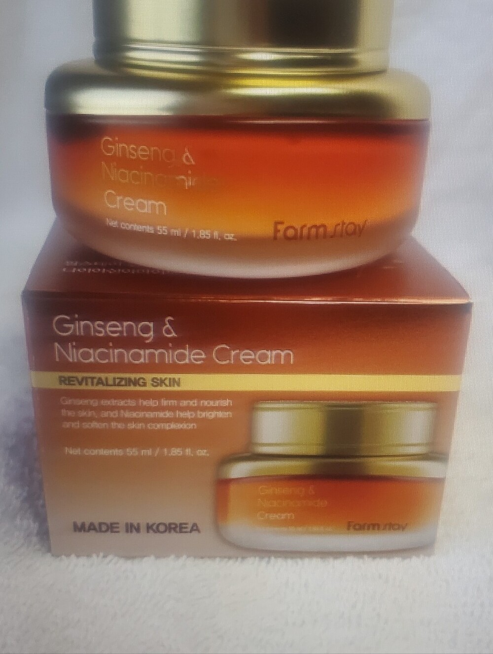 FARMSTAY GINSENG&NIACINAMIDE FACE CREAM. MADE IN KOREA. NWT.
